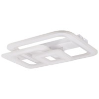 Plafoniera LED Mera 136W 3CCT dimabila cu telecomanda, 50x43 cm, alb - imagine 5