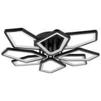Plafoniera Maxi LED 110W 3CCT 65cm negru, Erste