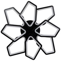 Plafoniera Maxi LED 110W 3CCT 65cm negru, Erste - imagine 5