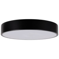 Plafoniera LED Flux Erste 18W 6000K 30cm IP20, negru - detaliu