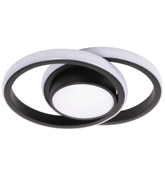Plafoniera LED Vista 38W 3CCT 2660lm 26x19cm IP20, negru, Erste
