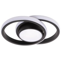 Plafoniera LED Vista 38W 3CCT 2660lm 26x19cm IP20, negru, Erste
