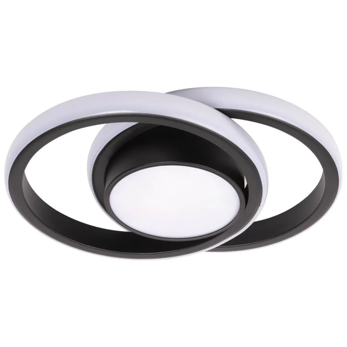 Plafoniera LED Vista 38W 3CCT 2660lm 26x19cm IP20, negru, Erste