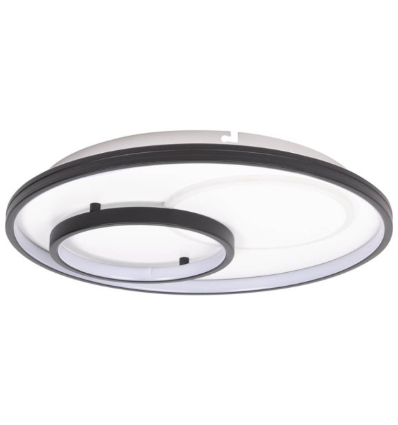 Plafoniera Isis LED 65W 3CCT 48cm IP20, neagra, Erste