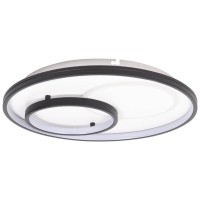 Plafoniera Isis LED 65W 3CCT 48cm IP20, neagra, Erste