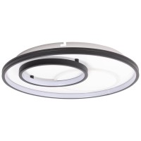 Plafoniera Isis LED 65W 3CCT 48cm IP20, neagra, Erste - vedere laterala