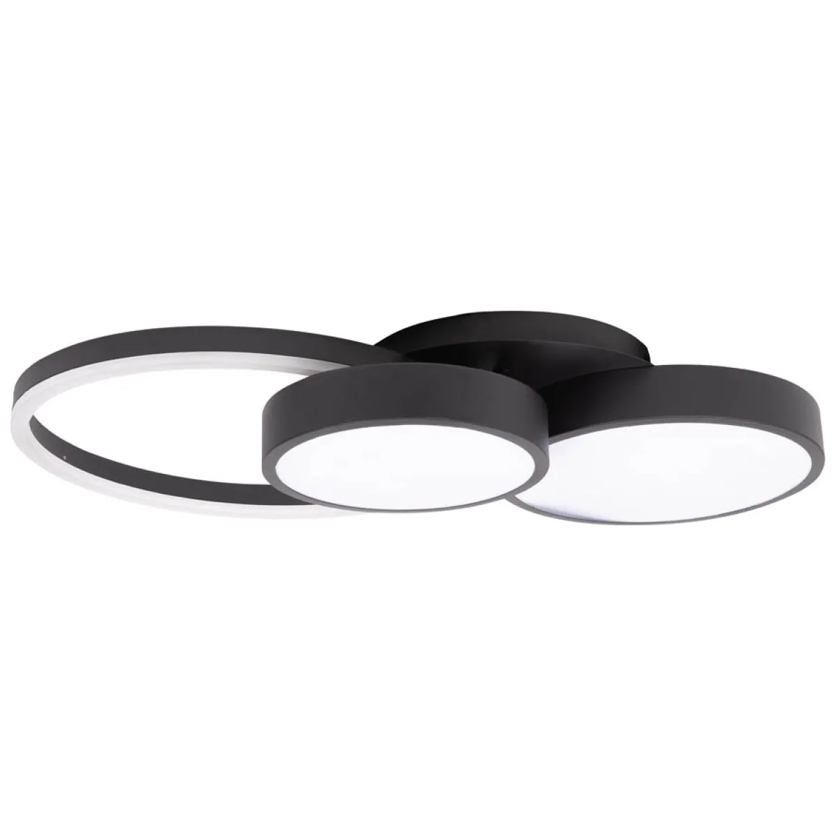 Plafoniera Sobek LED 45W 3CCT 60cm IP20, negru, Erste