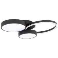 Plafoniera Sobek LED 45W 3CCT 60cm IP20, negru, Erste - detaliu