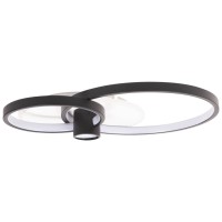Plafoniera LED Horus 65W 3CCT 50cm negru-auriu, Erste - imagine 5