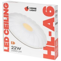 Plafoniera LED Homelight A6 22W 3CCT 2300lm 38cm alb, rotunda - ambalaj