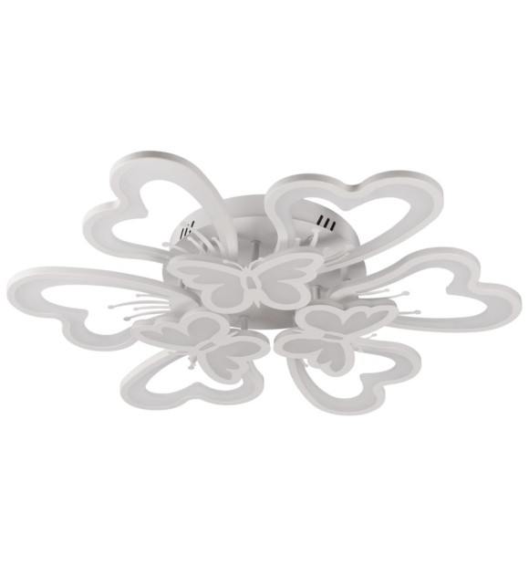 Plafoniera LED Butterfly 100W 3CCT RGB 8500lm, 68cm, alba Erste