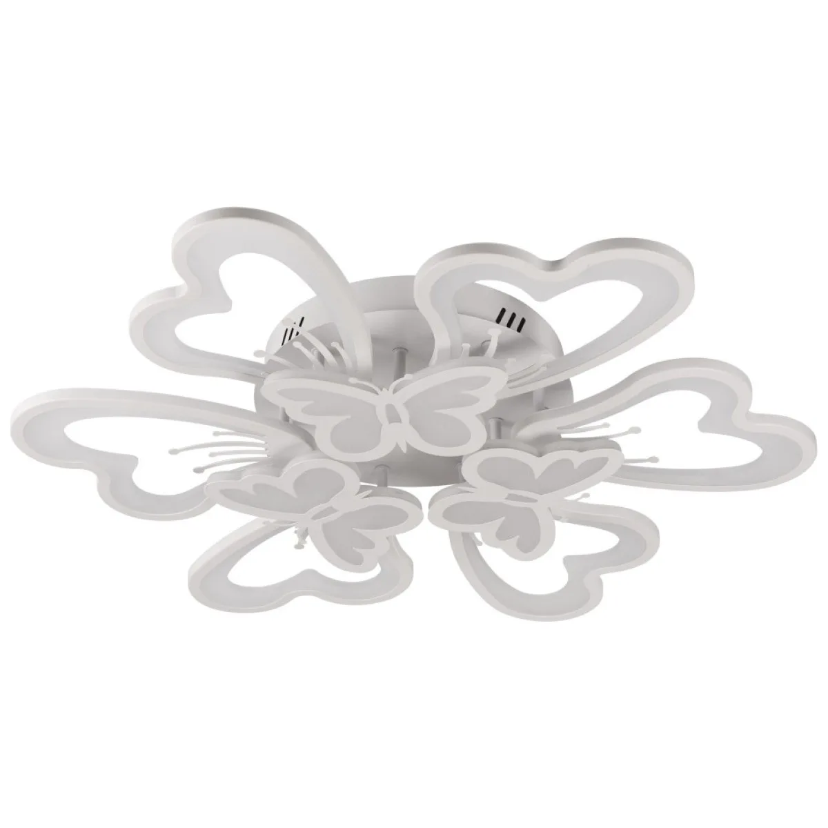 Plafoniera LED Butterfly 100W 3CCT RGB 8500lm, 68cm, alba Erste