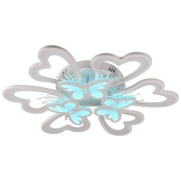 Plafoniera LED Butterfly 100W 3CCT RGB 8500lm, 68cm, alba Erste - ambalaj