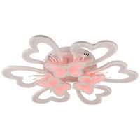 Plafoniera LED Butterfly 100W 3CCT RGB 8500lm, 68cm, alba Erste - imagine 8