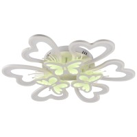 Plafoniera LED Butterfly 100W 3CCT RGB 8500lm, 68cm, alba Erste - imagine 9