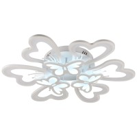 Plafoniera LED Butterfly 100W 3CCT RGB 8500lm, 68cm, alba Erste - imagine 10