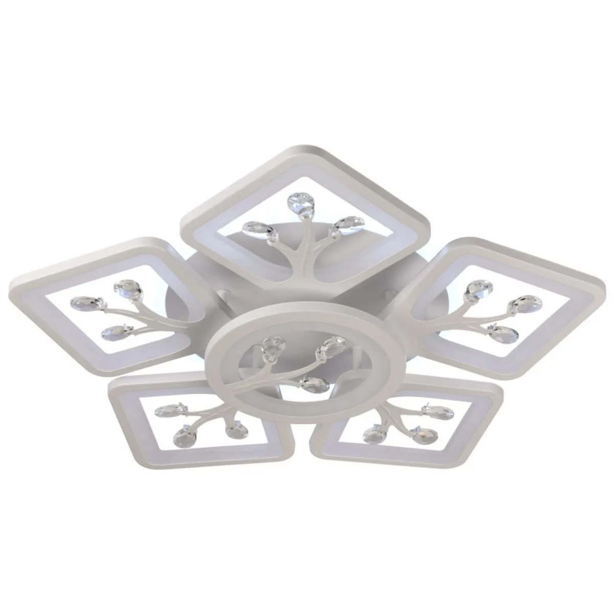 Plafoniera Trees LED 88W 3CCT 4400lm patrat 57cm alb Erste