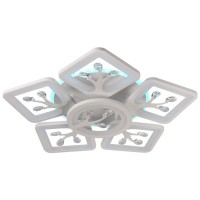 Plafoniera Trees LED 88W 3CCT 4400lm patrat 57cm alb Erste - vedere laterala