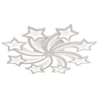 Plafoniera Star LED 145W CCT 11600lm 76x76cm patrat alb Erste - vedere laterala