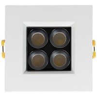 Spot LED patrat Roma SQ4 6W 4000K IP20 alb argintiu Metsan - detaliu