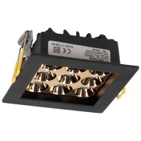 Spot LED patrat Roma SQ9 12W 4000K IP20 negru Metsan