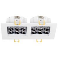 Spot LED patrat Roma SQ DB 9 24W 4000K alb Metsan