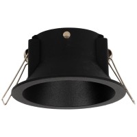 Rama spot Versa GU10 94x92mm patrata, negru mat, Metsan - vedere laterala