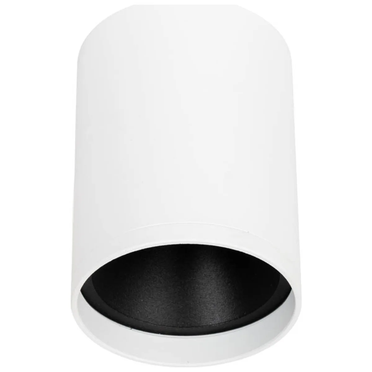 Spot aplicat Versa GU10 IP20, alb cu negru, Metsan