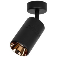 Spot LED Reflecto mini 10W 4000K IP20 negru cupru Metsan - vedere laterala