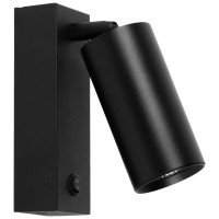 Spot LED Kabo 10W IP20 negru Erste, interior decorativ - vedere laterala