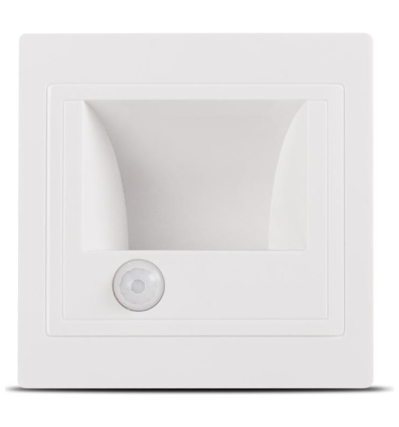 Spot LED treapta Erste 1W IP20 cu senzor PIR de miscare, alb