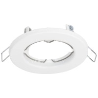 Rama spot Italian Pluton GU10 81x65mm ovala, alb Metsan - vedere laterala