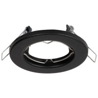 Rama spot incastrabil Italian Pluton GU10 81x65mm, negru Metsan