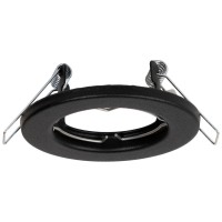 Rama spot incastrabil Italian Pluton GU10 81x65mm, negru Metsan - vedere laterala