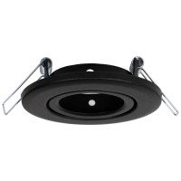 Rama spot Big Pluton GU10 81x75mm, negru, Metsan - vedere laterala