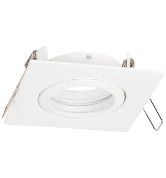 Rama spot incastrabila Azer GU10 patrat 85x85mm, alb, Metsan