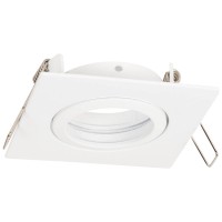Rama spot incastrabila Azer GU10 patrat 85x85mm, alb, Metsan