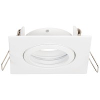 Rama spot incastrabila Azer GU10 patrat 85x85mm, alb, Metsan - vedere laterala