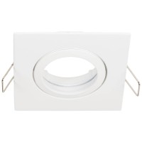 Rama spot incastrabila Azer GU10 patrat 85x85mm, alb, Metsan - detaliu