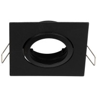 Rama spot Azer GU10 patrat 85x85mm, negru, Metsan - detaliu
