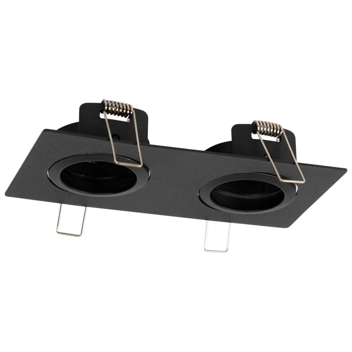 Rama spot dubla Azer GU10 70mm, negru, metal, Metsan