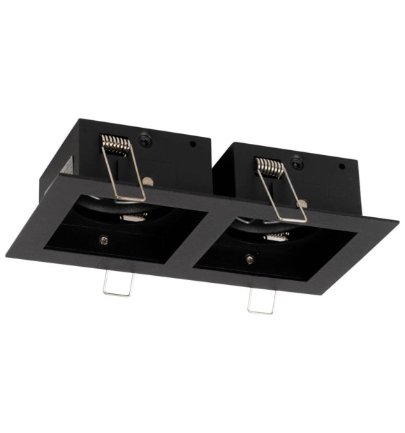 Rama spot dublu Zara 2xGU10 180x100mm, negru, Metsan