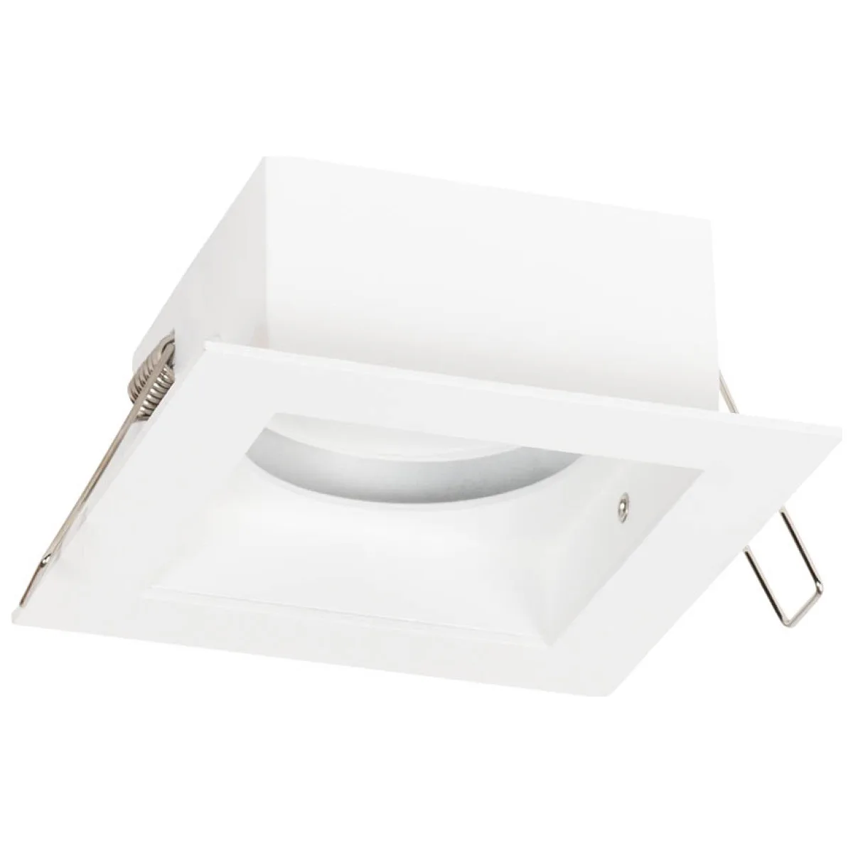 Rama spot Zara incastrabila 1xGU10, 100x90mm, alb, Metsan