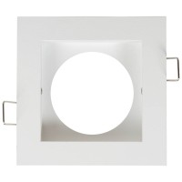 Rama spot Zara incastrabila 1xGU10, 100x90mm, alb, Metsan - ambalaj