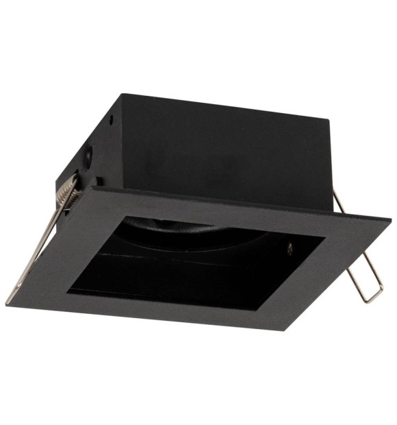 Rama spot incastrabila Zara GU10, 100x90mm, negru mat, Metsan