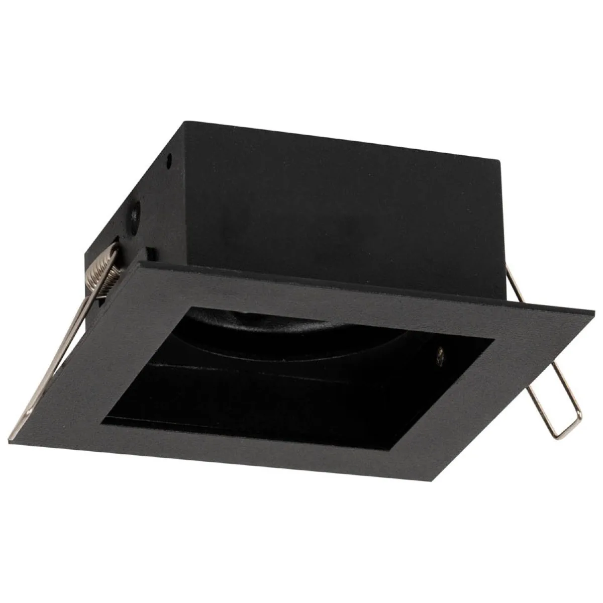 Rama spot incastrabila Zara GU10, 100x90mm, negru mat, Metsan