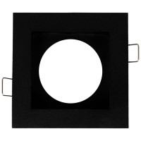 Rama spot incastrabila Zara GU10, 100x90mm, negru mat, Metsan - ambalaj