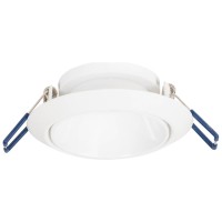 Rama spot incastrabila Draco GU10 rotund 87x85mm, alb Metsan