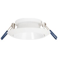 Rama spot incastrabila Draco GU10 rotund 87x85mm, alb Metsan - vedere laterala