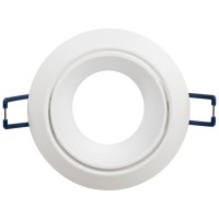Rama spot incastrabila Draco GU10 rotund 87x85mm, alb Metsan - detaliu